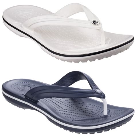 Crocs Crocband Flip Flops Sandals Unisex Lightweight Toe Post Mens