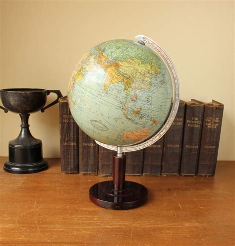 Decorative Vintage World Desk Globe German Columbus Vaardglobes Paul