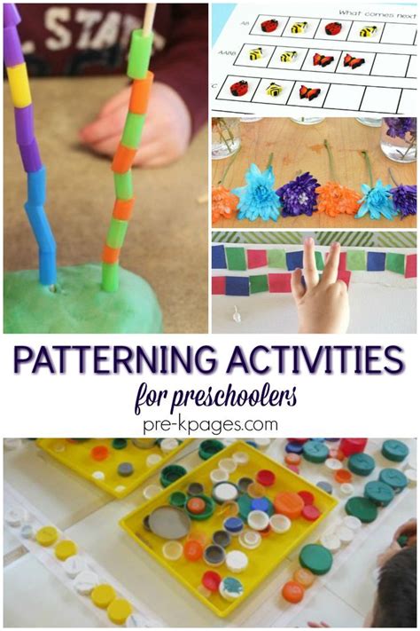 Patterning Activities For Preschool Pre K Pages Preschool Pattern