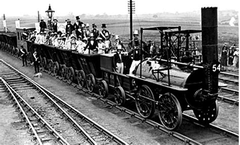 Inventor First Railway In The World George Stephenson Invented Steam