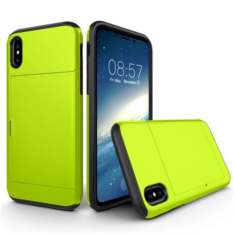 You can easily wear it around your neck or wrist. Armor Shockproof Credit Card Holder Case Cover For iPhone XS Max XR 8 7 6s Plus | eBay