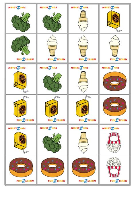 Do You Like Broccoli Ice Cream Dominoes Prinatble Fun2learn