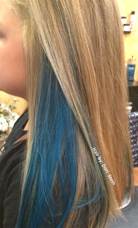 Blue Hair With Natural Blonde Hair Gorgeous Teal Hair With Natural Colored Hair Dori Steins