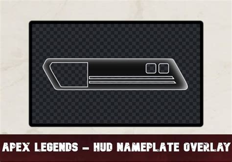 Apex Legends Name Plate Healthbar Hud Overlay Static Image Etsy