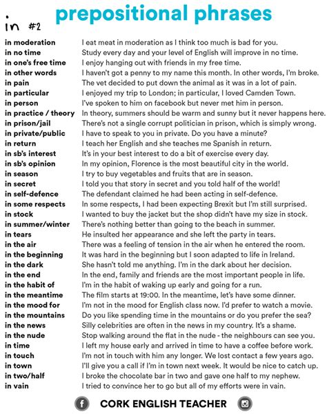 Prepositional phrase definition, types and examples. 👉 100+ Prepositional Phrase Sentences List & Prepositions - MyEnglishTeacher.eu Blog