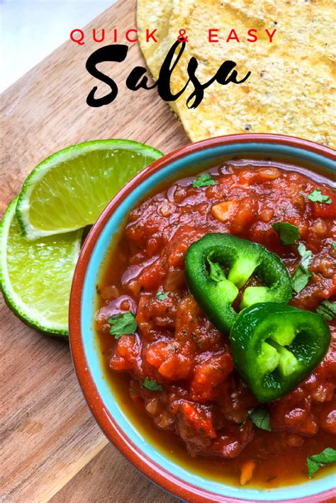 2 cans (28 ounce) peaches in syrup, drained, juice reserved 1 whole medium red onion, diced very fine 1 whole red bell pepper, seeded and diced very fine 1 whole jalapeno, seeded and minced (include some seeds for spice) Quick & Easy Spicy Salsa | Recipe | Spicy salsa, Foodie ...