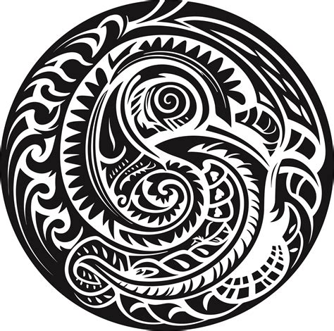 Maori Tattoo Ornament Maori Taniwha Ai Generative 27240291 Png