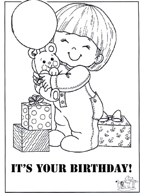 The collection is varied with different variations and character. Happy Birthday Coloring Cards - Coloring Home