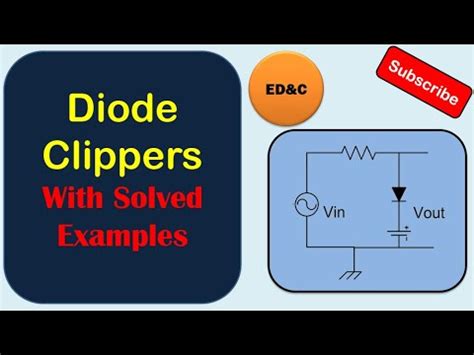 Diode Clippers With Solved Examples Clipper Circuit Explained Youtube