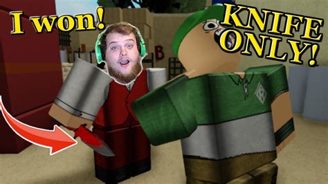 Bulgarian bayonet knife with numbers xxxx by your choice. WINNING with KNIFE ONLY! Arsenal Roblox! - YouTube