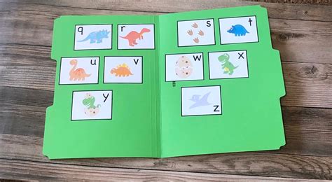 Alphabet File Folder Games Match Upper Lower Case Letters Etsy