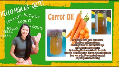 To procure carrot oil, the dried seeds of carrots undergo steam distillation and the oil that is obtained in its purest form. Carrot Oil - YouTube