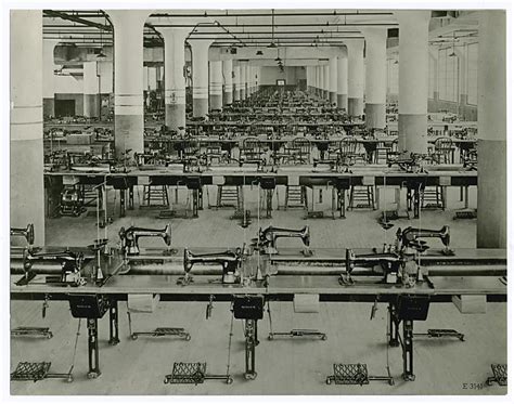 Sewing Factory With Singer Machines Nypl Digital Collections