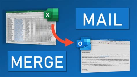Mail Merge With File Attachments Using Outlook And Excel Youtube