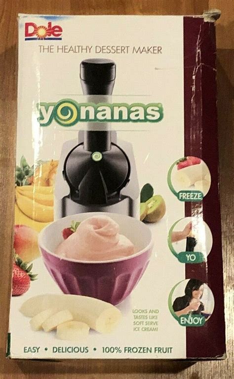 Yonanas 902 Classic Dessert Fruit Soft Serve Maker Black For Sale