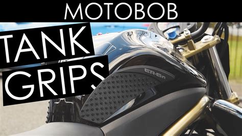 A new pair of motorcycle grips: How To Fit Motorcycle Tank Grips / Knee Grip Pads - YouTube