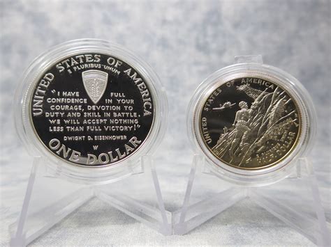World War Ii 50th Anniversary Silver 1 Dollar And Half Proof Coin Set