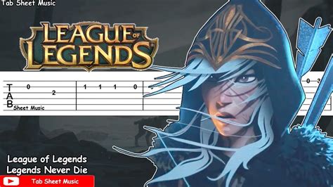 League Of Legends Legends Never Die Guitar Tutorial Ft Against The