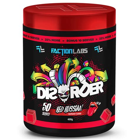 Disorder Pre Workout Faction Labs Massivejoes