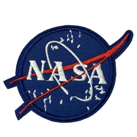 Nasa Logo Stars Embroidered Patch Ironsew On Applique Space Explorer