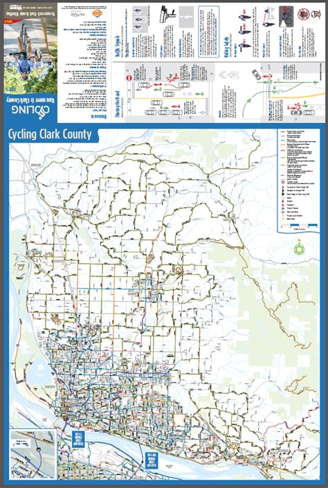 Clark County Washington Zip Code Wall Map Ph