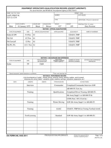 Da Form 348 Fill Out And Sign Online Dochub