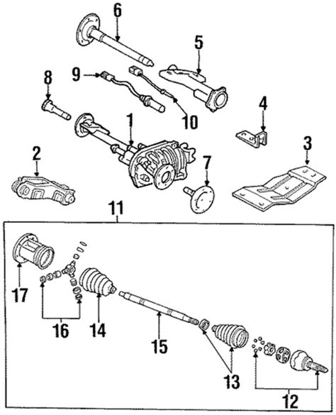 Carrier And Front Axles Parts For 1994 Chevrolet K1500 Pickup