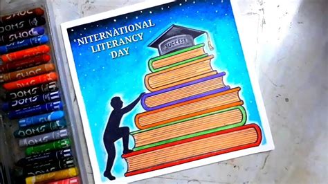 How To Draw International Literacy Day Poster Literacy Day Drawing