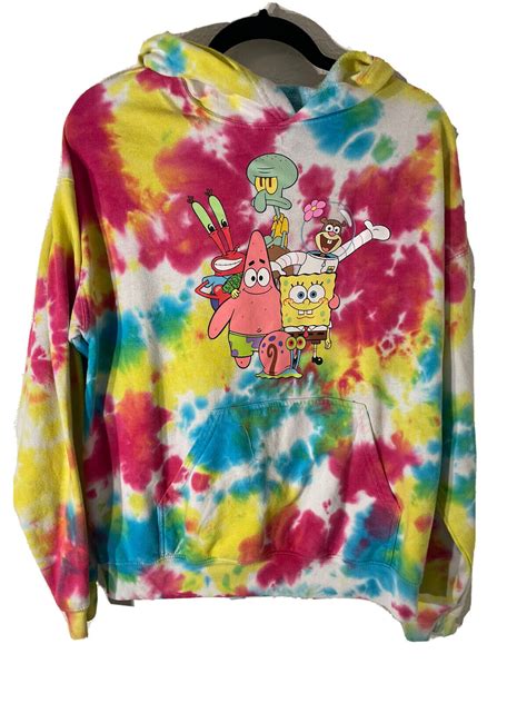 Nickelodeon Spongebob Squarepants Tie Dyed Hoodie Siz Gem