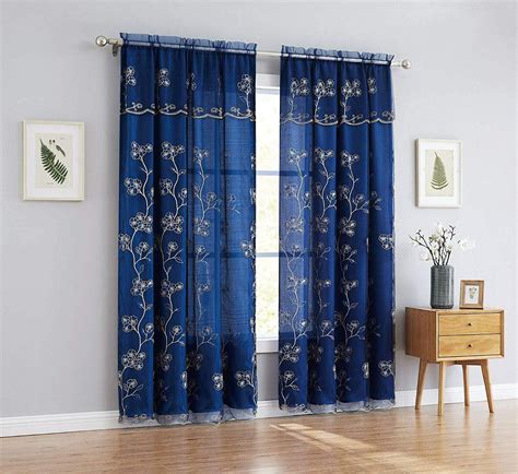 set of 2 luxury carly sheer embroidered curtains panels free nude porn photos