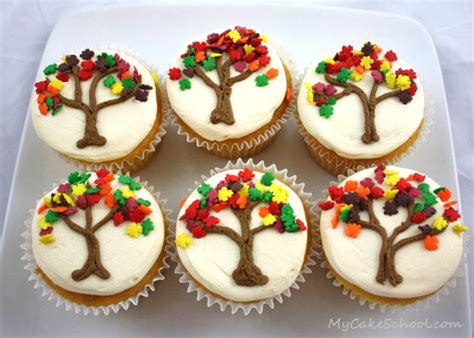 If you'd rather have cake than pie any day, how about cupcakes — with a special thanksgiving touch? Autumn Tree Cupcakes | KeepRecipes: Your Universal Recipe Box
