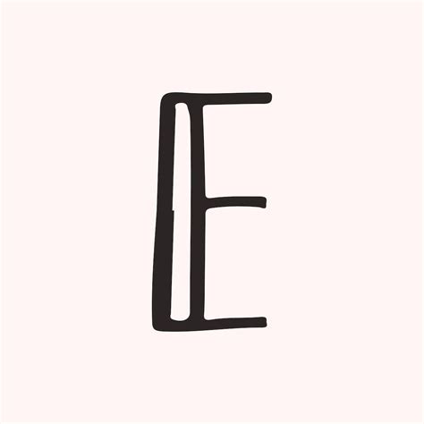 E Letter Design Doodle Fonts Letter E Typography Letters Free