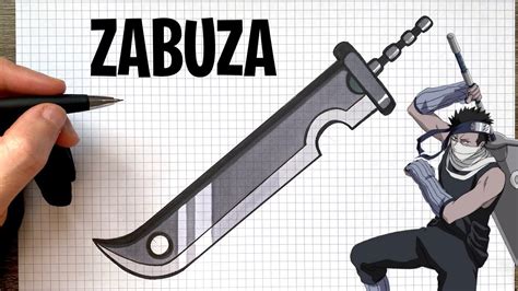 How To Draw Zabuza Sword Naruto Youtube
