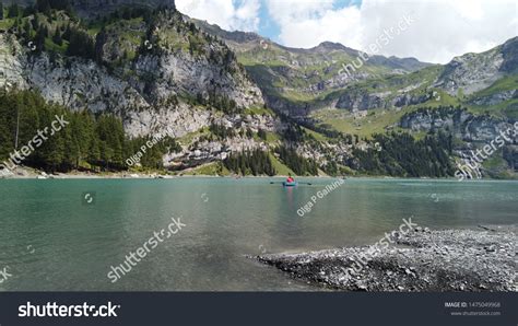 Oeschinen Lake Switzerland Berner Oberland Swiss Stock Photo 1475049968