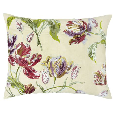 Gosford Floral Embroidered Cushion Floral Cushion Covers Floral