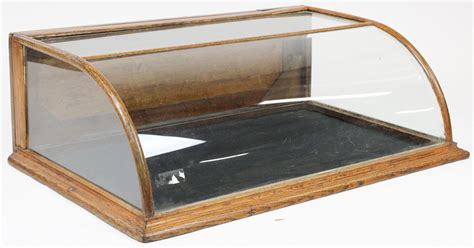 Sold Price Country Store Curved Glass Countertop Display Case