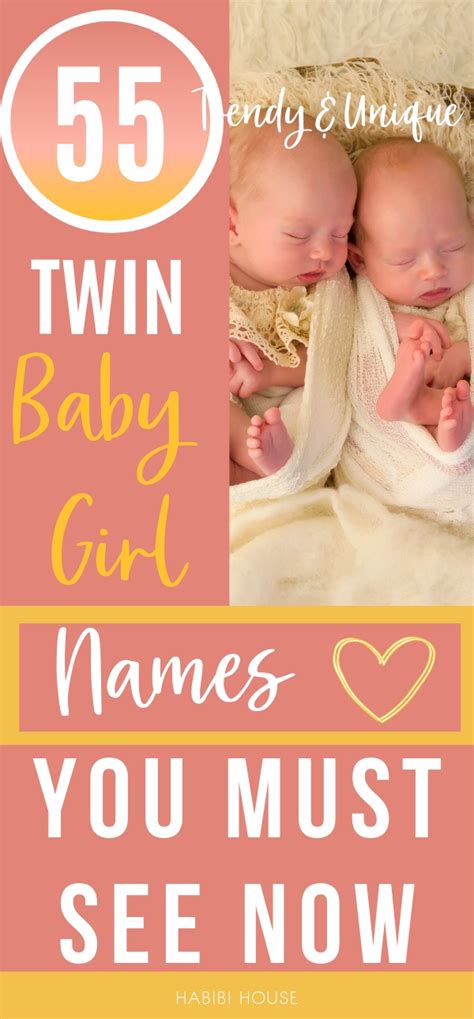 Unique Twin Baby Girl Names Pin 1 Labor Nurse Mama