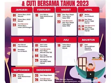 Libur Telah Tiba Cek Tanggal Merah Dan Jadwal Cuti Bersama Tahun 2023