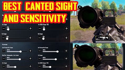 PUBG MOBILE BEST SENSITIVITY SETTING AND CANTED SIGHT SCOPE SETTING YouTube