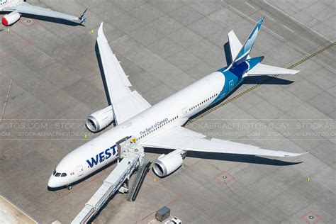 Aerial Photo Westjet Boeing 787 Dreamliner