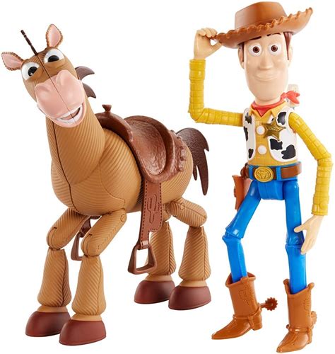 Set 2 Juguetes Woody Caballo Tiro Blanco Toy Story 4 25cm Envío Gratis
