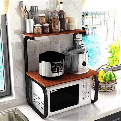 Most ovens are insulated metal boxes that contain two heating elements, one on if you have to move a rack once the oven is hot, make sure to use oven mitts or thick oven pads. Buy Metal Microwave mounting rack oven rack 2 floor ...