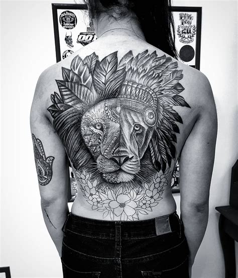 ornamental-lion-tattoo-tattoo-artist-mell-tattoo-house-animal-tattoos,-full-back
