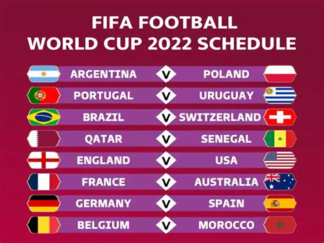 Fifa Football World Cup 2022 Schedule Pdf Download Akc News