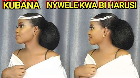 Jinsi Ya Kubana Nywele Kwa Bi Harusi Bridal Hairstyle Youtube