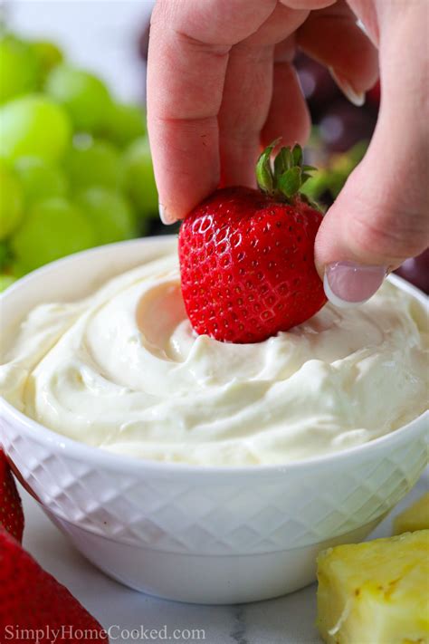 Creamy Strawberry Fruit Dip Recipe Newbritawaterchiller