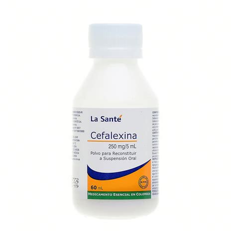 CEFALEXINA 250MG 5ML POLVO PARA SUSPENSIÓN X60ML La Santé