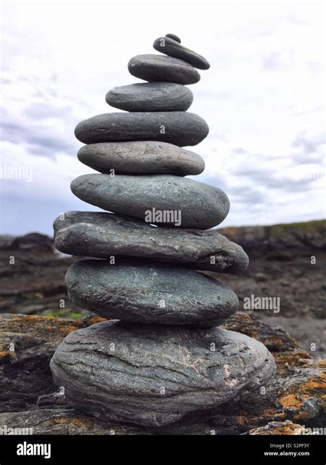 Pile Of Rocks On A Coastal Beach Stack Of Rocks Stock Photo Alamy