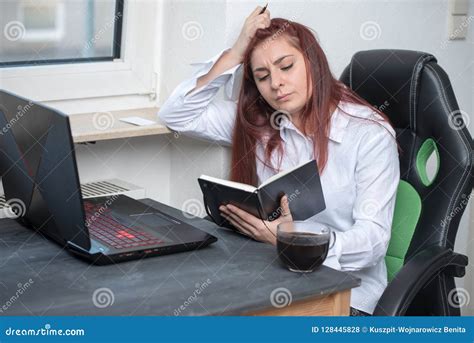 Hard Working Woman Small Business Stock Photo Image Of Concentrated