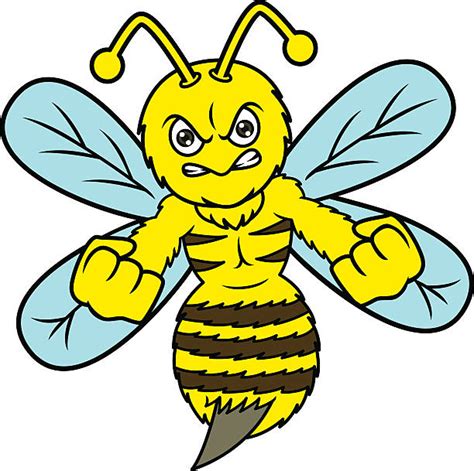 Best Angry Bee Illustrations Royalty Free Vector Graphics And Clip Art